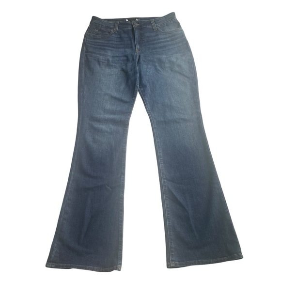 Kut from the Kloth Natalie Fab Ab Bootcut Denim Jeans Blue Size 14 NWOT - Picture 2 of 9